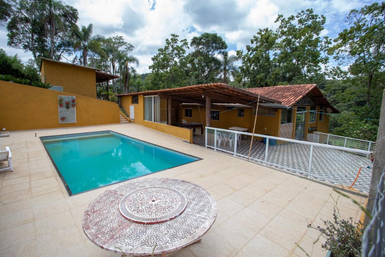 Chacara C Piscina Churrasqueira E Wi-Fi Em Ibiúna Extérieur photo